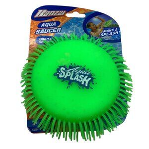 Banzai Green Aqua Splash Saucer Water Soaker Toy Kids 6+ Pool Beach NEW